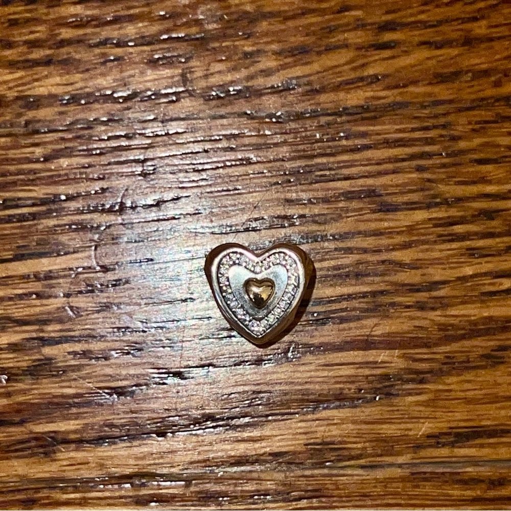 Pandora Always In My Heart Silver/14K Retired 791523CZ - Picture 2 of 8
